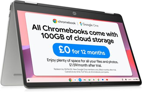HP Chromebook x360 14" Laptop – 128GB Storage, Touchscreen