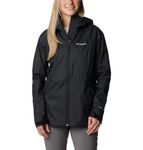 Columbia Women's Inner Limits Jacket, Waterproof Rain Jacket, Black, Size M