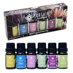 PureAire Essential Oil 6-Pack Gift Set 6x10ml Aromatherapy Diffuser Oil Fragrance Oil 100% Pure Essential Oils for Diffusers for Home Sakura, Jasmine, Ocean, Lily, Rose & Lemon Essential Oils Set