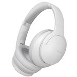 DOQAUS Wireless Over Ear Bluetooth Headphones, 90H Playtime and 3 EQ Modes Wireless Headphones with HD Mic, HiFi Stereo Sound, Deep Bass, Foldable Wireless Headset for Home Travel Office(Light Gray)