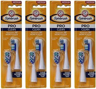 ARM & HAMMER Spinbrush Pro-Clean Replacement Brush Heads, Medium 2 ea (Pack of 4)