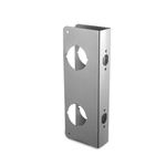 DUOBEY Lock and Door Reinforcer Repair Doors Door Reinforcement Plate Stainless Steel Home Security Door Lock Plate Defender Add Security to Your Home, 5-1/2 Inch, 2-3/8 x 1-3/4 Inch (1 Pack)