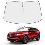 Front Windshield Sun Shade Foldable Sunshade Protector Custom Fit 2022 2021 Acura MDX SUV, Base, Sport, Hybrid, A-Spec Winter Accessories 2022 Upgrade