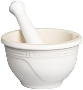 Le Creuset Stoneware Mortar and Pestle Set, 10 oz., White