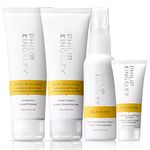 Philip Kingsley | Body-Building Volumizing Collection | Includes Shampoo, Conditioner, Root Boosting Volumizer Spray and Hair Plumping Volume Cream | Lifts Fine, Limp, Flat, Flyaway Hair | Set Of 4