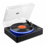 Fenton RP162LED Record Player with Bluetooth & LED Lights -Turntable for Records, Record Player with Bluetooth Output, Vinyl Player With Built In Speakers, Turntable Connects to Bluetooth Speaker