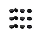 12 Pcs 25mm (1 Inch) Round Plastic Plug,Round Tubing Black Plastic Plug，Pipe Tubing End Cap for Round Tube Furniture Finishing Plug