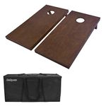 GoSports 4'x2' Regulation Size Wooden Cornhole Boards Set | Includes Carrying Case and Bean Bags (Choose Your Colors) Over 100 Color Combinations