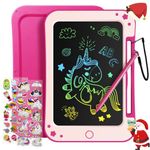 TEKFUN Kids Toys for 3 4 5 6 Years Old Boys Girls Gifts, 8.5 Inch LCD Writing Tablet Kids Drawing Board, Educational Travel Toys Boy Girl Birthday Age 3-8 (Pink)