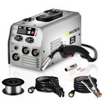 SSIMDER MIG Welder 240V Gasless MIG MMA 2 in 1 Welding Machine Flux Core Welder 220V 140Amp IGBT Inverter Welder MIG No Gas