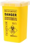 Sharps Container - Needle Disposal Container, Tattoo Biohazard Needle Sharps Plastic Container Disposal Container 1L Size (Color : Yellow)