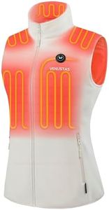 Venustas Women's Fleece Heated Vest with Battery, Lightweight Electric Heated Coat
