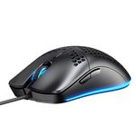 INPHIC Wired Mouse Lightweight, Honeycomb Ergonomic Design, 4800DPI & 6 Programmable Buttons, 7 RGB Backlit, Wired Mouse, for PC Laptop Computer Working & Gaming, USB Wired Compatible with Windows