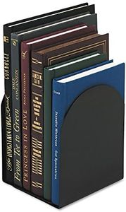 Universal Products - Universal - Bookends, Magnetic, 6 x 5 x 7, Metal, Black - Sold As 1 PR - Ideal for securing on top of file cabinets, metal desks and shelving. - Adjustable to fit large binders, manuals and files. - Magnetic base increases stability.