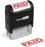 ExcelMark Paid Self Inking Rubber Stamp - Red Ink