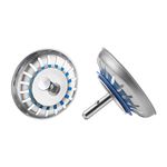 KES Kitchen Sink Strainer Stopper, SUS304 Stainless Steel Kitchen Sink Drain Waste Plug, 2 PCS, PSS5-P2