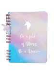 DOODLE Hard Bound Spiral Notebook Diary with Bookmark Dangler and Sticker Pages I B5 I Undated I 160 Ruled Pages I 80 GSM (Unicorn)