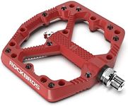 ROCKBROS Mountain Bike Pedals Flat MTB Pedals Nylon Fiber Bicycle Platform Pedals for Road Mountain BMX MTB Bikes Red