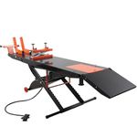 APlusLift 1500LB Air Operated 24" Width ATV Motorcycle Lift Table with Free Service Jack / 24 Months Parts Warranty