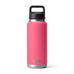 YETI Rambler 36 oz Bottle, Leakproof, Vacuum Insulated, Stainless Steel with Chug Cap, Tropical Pink