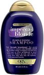 Ogx Blonde Enhance + Purple Toning Shampoo For Blonde Coloured Hair 385mL