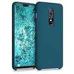 kwmobile Case Compatible with OnePlus 6 Case - TPU Silicone Phone Cover with Soft Finish - Teal Matte