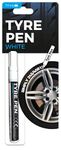 White Tyre Pen Permanent Paint Car Bike Tire Metal Marker 10ml