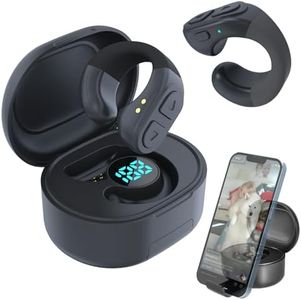 Tiktok Trending Bluetooth Smart Scrolling Ring Kindle App Remote Page Turner with Cell Phone Stands Wireless Camera Shutter Selfie Button - Compatible with iPhone Ipad Android(Black)