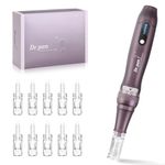 Dr Pen A10, TopDirect Microneedling Pen Professional, Wireless Derma Pen with 10pcs 12 PIN 36PIN Replacement Cartridges, Wrinkle Scar Stretch Marks Hair Loss Treat, 0-2.5mm Adjustable, 5 Speed Levels