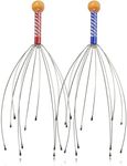 Scalp Massager, 2Pcs Head Massager, Handheld Head Massage Tingler, Scratcher for Deep Relaxation, Hair Stimulation and Stress Relief, Octopus Bowl Head Tickler Massager, Head Whisk Massager