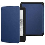 MoKo Case Compatible with 6" All-New Kindle (11th Generation-2022 Release), Lightweight PU Protective Shell Cover Case with Auto Wake/Sleep for Kindle 2022 11th Gen e-Reader, Indigo