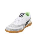 Puma Unisex-Adult TRUCO III White-Black-Silver Football Shoe - 8 UK (10689207)