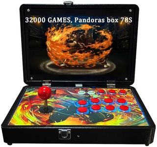 RegiisJoy 30000 in 1 Portable Arcade Game Console 14-inch HD Screen Single Player Pandoras Box 70S,Retro Video Game Machine Metal Box Search/Hide/Save/Load/Pause Games