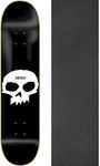 Zero Skateboards Single Skull Skateboard Deck - 8" x 32" with Jessup Griptape - Bundle of 2 items
