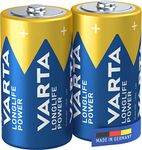 VARTA Longlife Power C Baby LR14 Alkaline Batteries (2-pack) - Made in Germany - ideal for toys, torches, CD players and other battery-powered devices