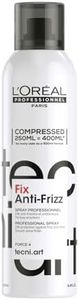 L'Oréal Professionnel, Spray Fissante, Anti-Crespo, Anti-Statico, Per Capelli Crespi, Lunga Tenuta, Look Naturale, Tecni Art Fix Anti-Frizz, 250 ml