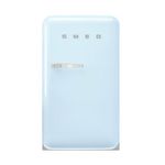 Smeg FAB10 Refrigerator, 50's Retro Style, 4.48 cu.ft. Capacity, 97 cm Height, 2 Glass Shelves, Automatic Defrost, LED Internal Light, Right Hand Hinge, Pastel Blue, FAB10URPB3