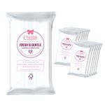 Cherish Flushable, Biodegradable Fresh & Gentle Intimate Feminine Hygiene Wipes, Balances PH (12 packs x 15 wipes totaling 180 wipes)