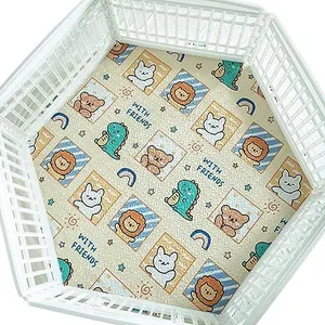 JWXQS 36'' Wide Hexagonal Dog Pen Urine Pad Dog Urine Pad Puppy Pad, [PLAYPEN Not Included!] Reusable Whelping Playpen Crate Reusable Washable Pet Mattress Pads Pet Training Pads, white (JWXQS-011)