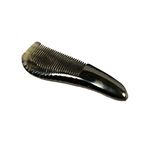 EXCEART Ox Horn Comb Horn Shaped Handmade Massage Comb Anti- Static Fine Tooth Pocket Hair Comb Scalp for Men Travel