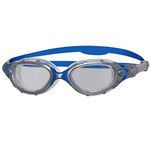 Zoggs Flex Swimming Goggles, 180 Degree Peripheral Vision - Blue/White