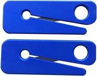 Angzhili 2 Pack Seat Belt Cutter,Escape Safety Belt Cutting Knife,Emergency Lifesaving Tool (Blue)