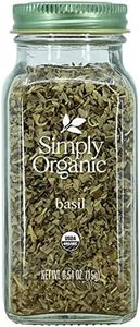 Simply Organic Pure Egyptian Basil Leaf, 0.54 Ounce Bottle, Cut and Sifted, Herbaceous and Aromatic, Popular on Pizza, Kosher