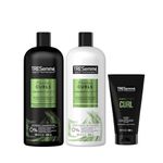 TRESemmé Flawless Curls Bundle Pack, Shampoo/Conditioner & Curl Crème for curly, frizzy, hair (2x 828ml, 1x 148ml)