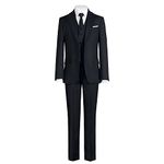 Marvelous World Boys' Formal Slim Fit Suit Set, Adjustable Waist