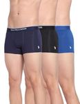 U.S. POLO ASSN. Men's Cotton Classic Trunks (Pack of 3) (ET004-P3_Black | True Blue | Navy