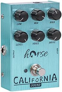 California Sound Effects Pedal Overdrive Distortion Pedal Amp Simulator Rock Tones from OD to Dist for Electric Guitar Effect Bypass