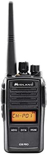 Midland G18 Pro Walkie Talkie, 16 PMR446-Kanäle, Langstrecken-Walkie Talkie, Lithium-Batterie, wassergeschützt nach IP67, Schwarz, C1145.02