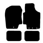 Carsio Tailored Black Carpet Car Mats for Hyundai i20 2009 to 2014-4 Piece Set