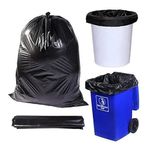 Purein Garbage Bags | For Wet And Dry Waste | Large 15 Bag X 4 Rolls - 24x32 Inches - Black, Perfect For Kitchen And Outdoor Use | Easy Tie and Dispose | Leak-Proof Durable